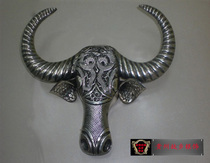 Guizhou Miao silver jewelry handmade home hotel office decoration cow head crafts