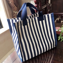 Lunch bag portable lunch bag canvas bag Japanese mommy bag large capacity waterproof shopping picnic bag