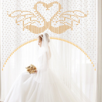 Bead curtain beads hanging curtain living room dining room decoration curtain toilet door curtain stop cut off the curtain without punching