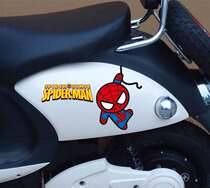 Spider-Man electric car battery car motorcycle decoration sticker Yadi Emma cute cartoon pull flower sticker scratch