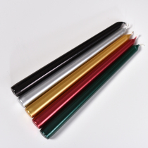European-style rod wax gold silver red black and green colored candles birthday wedding banquet home candlesticks orchees candles