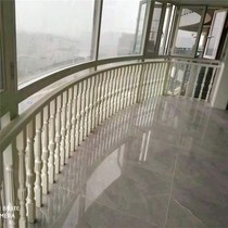 One-step staircase Red Oak series log B- shaped handrail plus log XZ015 small column European American French series