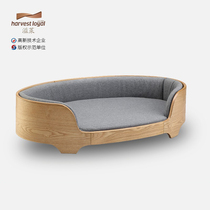 Overflowing Lekareo Pet Nest Solid Wood High-end Design Cat Dog Detachable Wash Four Seasons Universal Small And Medium Dog Sofa Bed