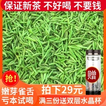 Bird Tongue 2021 New Tea Super Emeishan Maojian Spring Tea Mingqian Mountain Bamboo Leaf Fried Green Bulk Green Tea Tea