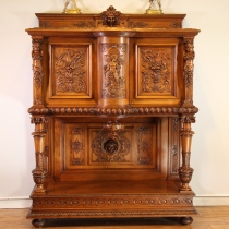 The Western Antiques of the Emperors Lion Castle came from the French famous Renaissance style side cabinet around 1880.