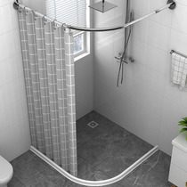 Toilet shower room partition bathroom dry and wet separation bathroom bathroom bathroom shower curtain set