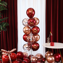 Creative floating air balloon wedding room layout set table floating bracket base new House Wedding Scene column decoration
