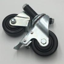 Lean tube casters 3 inch universal brake casters Directional casters Expansion casters Turnover car casters Plug rod casters