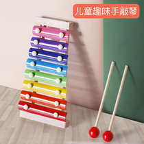 Infants and young children hand knock piano 8 months baby puzzle force half musical instrument toy 1 2-3 years old octonic xylophone 0