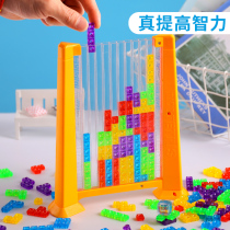 Childrens 3d three-dimensional Tetris puzzle Early education puzzle exercise logical thinking Desktop building blocks game toys