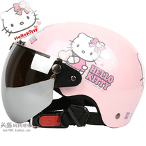 Taiwan EVO Love powder Harley electric motorcycle childrens helmet sunscreen male and female baby Children Safe Summer