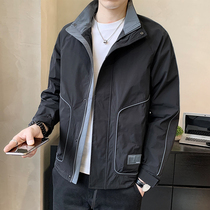 Jacket Men Spring And Autumn 2022 New Korean Edition Trend Handsome Mens Spring Work jacket Loose Spring Tops