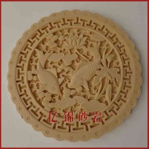 Sandstone glass fiber reinforced plastic sculpture round relief fountain sandstone community courtyard living room decoration wall hanging more than year after year