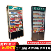 Convenience store supermarket tempered glass tobacco cabinet display cabinet tobacco and alcohol display cabinet shelf shopping mall cigarette liquor cabinet shelf display shelf