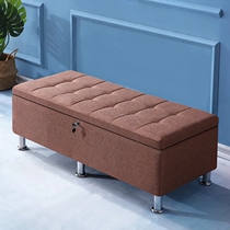 Storage doll with lock sofa storage storage storage box with lock long cloth clothing store shoe store leather bench