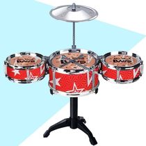 Childrens music percussion instrument set simulation hand beat drum three drum jazz drum toy learning musical instrument drumming