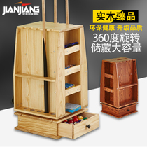 JIANJIANG pool pole rack solid wood porous floor rack fishing rod crutches golf billiards room Club