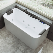 Acrylic independent home bathroom bathtub Adult Small Apartment surfing massage thermostatic rain integrated Net Red