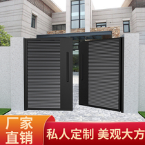 Door modern simple courtyard door country entrance garden single double open flat 680 thickened 780 900