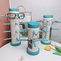 Glasses shop window high cabinet Zhongdao display rack new products hipster solid wood sun glasses display props shelf