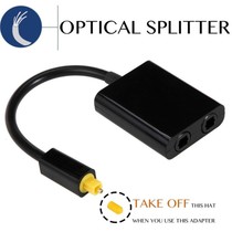 Audio fiber adapter one in two out 1 minute 2 fiber optic cable fiber one minute two to fiber optic converter