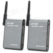 2 4G wireless audio transmitter receives universal high-fidelity digital music for transmitting and projecting computer power amplifier speakers