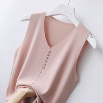 Inside the female V-neck base sling base shirt thin sleeveless outer sling new ice silk sleeveless vest spring and summer