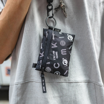 iMipack creative zero wallet men and women with short hanging neck minimalist mini-day tide design card bag coins