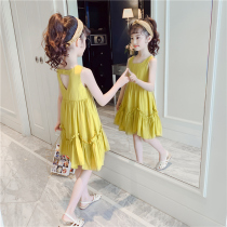 Girls  dresses summer 2021 new childrens skirts summer large childrens sundress net red princess skirt foreign style