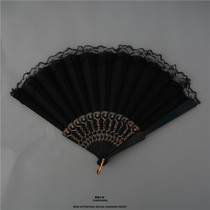 Monster girl Chinese style retro JK cheongsam lace fan dark girl Wind