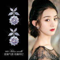 Super Shiny Ear Clip Without Earrings Earrings Woman Temperament 100 Hitch Free Of Punch Pure Silver Needle Ear Pendant Without Hole Ear Ornaments