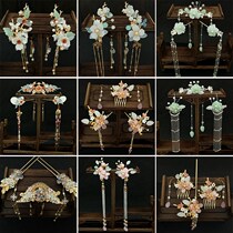 Ancient style hair accessories fairy air costume accessories tassel comb hairclip side clip hairpin step shake girl Hanfu headdress summer