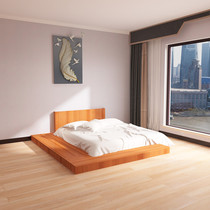 Day-style single-person bed minimalist floor dwarf bed assembled tatami modern bedroom double board bed customised terrace bed tread