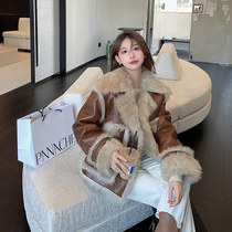JILLSURE2021 winter New Spanish imported Tuscan fur jacket women