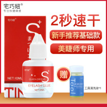 Grafting eyelash glue memascara special planting false eyelash 2 s speed dry meaty mascara recommended for 60 days lasting