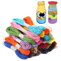 12 color paper rope set set kindergarten diy handmade material color paper rope children toy decoration DIY paper rope painting