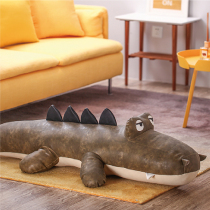  Oversized creative decoration style designer decoration leather childrens room net red crocodile stool holiday housewarming gift