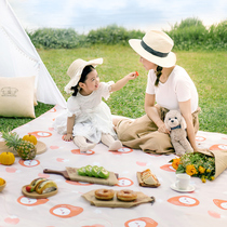 Picnic mat thickened moisture-proof mat outdoor folding portable waterproof beach mat outing nut baby picnic mat