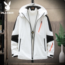 Playboy down jacket men 2021 new winter tide thick tide brand pop couple ski jacket