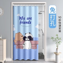 Bathroom toilet window-free curtain kitchen shade anti-oil shade curtain curtain curtain