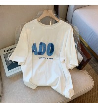 Special Cabinet Withdrawal of Female Dress Cut Mark Clear Cabin Large Code Womens Dress Short Sleeve T-shirt Jacket 2022 Thin Loose Foreign Air
