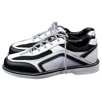 Xinrui bowling supplies new black and white first layer real cowskin comfortable mens bowling shoes