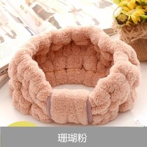 (High-grade) face wash hair band Korean cute bow headgear hair band mask makeup hair sleeve