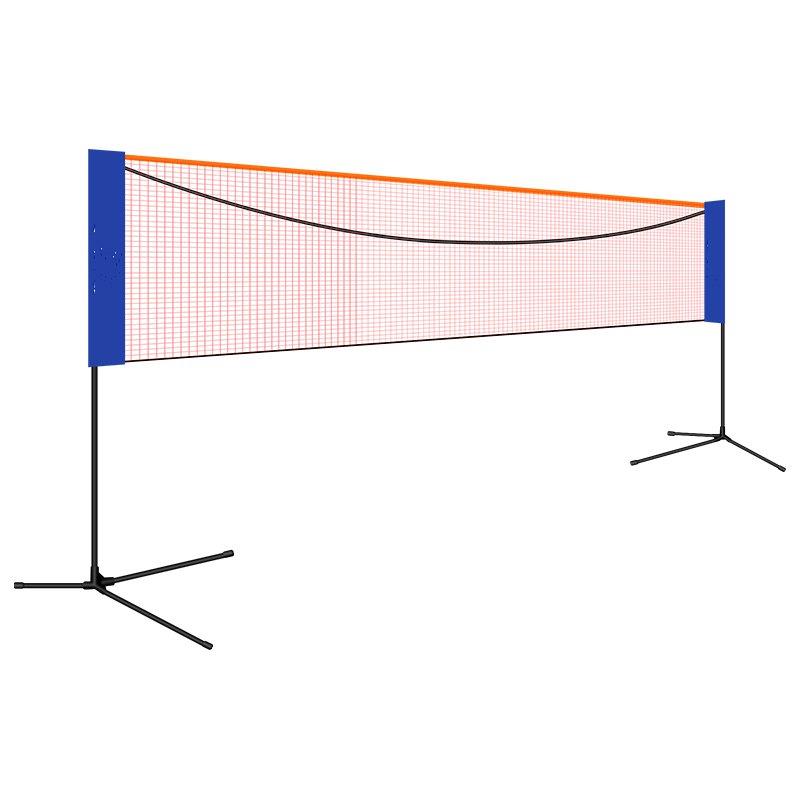 Practical portable simple folding badminton net frame Standard mobile game net column bracket removable adjustment thickening