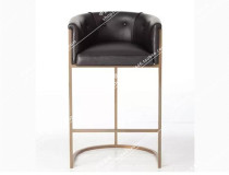 Nordic simple stainless steel bar chair KTV bar chair designer modern soft bag bar chair high chair coffee chair
