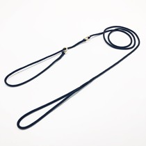Imported new black 4mm round nylon P chain dog with integrated chain professional competition traction rope training rope