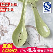 Wholesale A5 melamine spoon long handle commercial Malatang restaurant restaurant plastic small short Spoon thick spoon spoon spoon