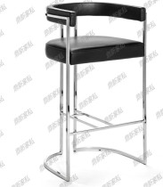 Nordic stainless steel bar chair KTV bar chair modern simple creative bar chair home bar stool front chair