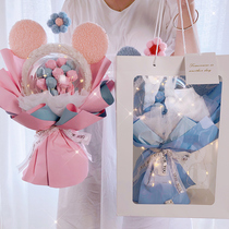 Teachers Day Send Teacher Girlfriend Birthday Gift Mickey Hair Hoop Lollipop Bouquet Candy Dry Flower diy Material Pack