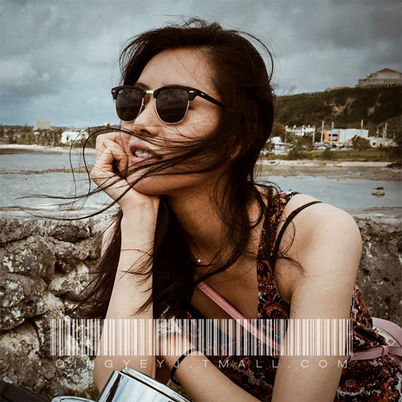 Trendy sunglasses women can be paired with short-sighted small-faced couple glasses ladies fashion personality trendy round-faced polar sunglasses